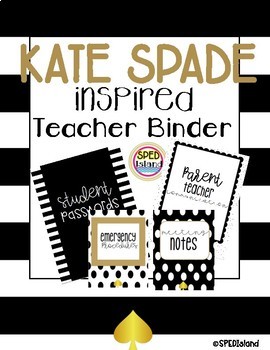 Preview of Kate Spade Inspired Teacher Binder Planner