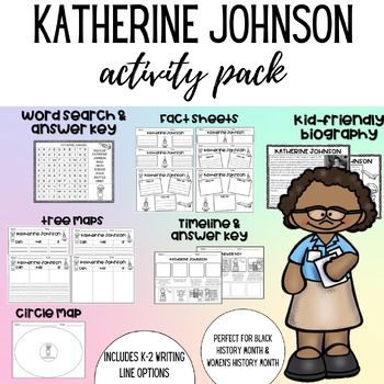 Preview of Katherine Johnson Activity Pack!