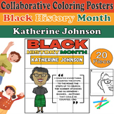 Katherine Johnson Black History Month Collaborative Colori
