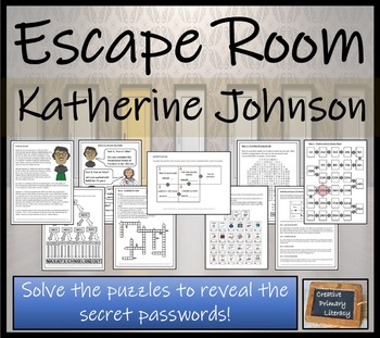 Preview of Katherine Johnson Escape Room Activity