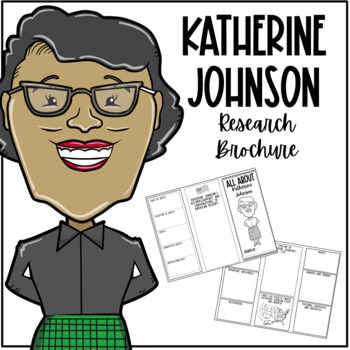 Preview of Katherine Johnson Research Brochure Project FREEBIE!!