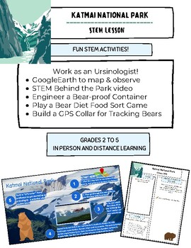 Preview of Katmai National Park Elementary STEM Activities Pack