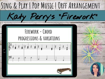 Preview of Katy Perry's Song "Firework" Orff Arrangement with Color-coded Chords