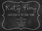 Katy Perry's "Roar"- Close read & stations