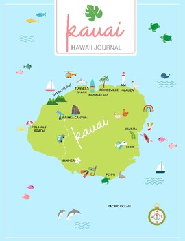 Preview of Kauai Hawaii Travel Journal for Kids and Teens