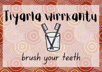 Preview of Kaurna brush your teeth PRINTABLE POSTER