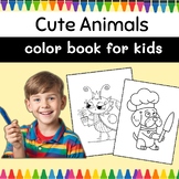 Kawaii Coloring Book for Kids: Cute Animals Edition