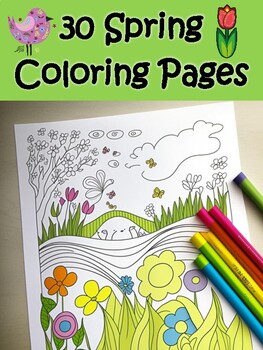 Summer Coloring Pages Coloring Sheets Spring Coloring Book for Kids 