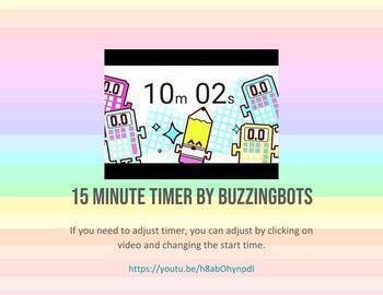 Preview of Kawaii Digital Timer Video - 15 Minutes - by BuzzingBOTS