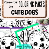Kawaii Dog Coloring Pages 10 Commercial Use stock images