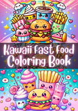Kawaii Fast Food Coloring Book