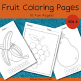 Kawaii Fruit Coloring Pages for School or Home. For Kids M