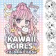 Kawaii Girls Coloring Pages: Cute Anime Coloring Pages for Adult and Kids