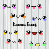 Kawaii Happy Emoji Comic Faces