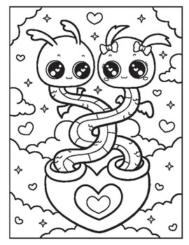 Free Printable Cute Kawaii Darling Coloring Page for Adults and Kids 