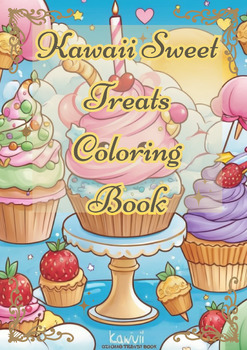 Preview of Kawaii Sweet Treats Coloring Book