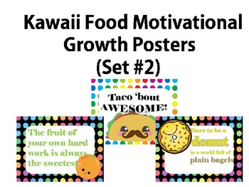 Preview of Kawaii food posters (set #2)