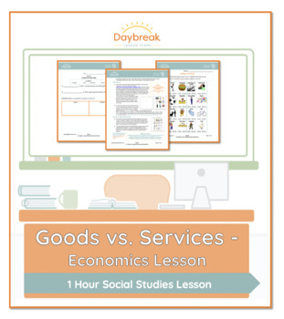 Preview of Kdg/1st Social Studies | Goods vs. Services -Economics Lesson