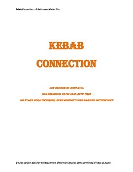 Preview of Kebab Connection Film Movie templates/exercises/vocab/culture