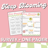 Keep Blooming: Survey and One Pager | Spring Survey