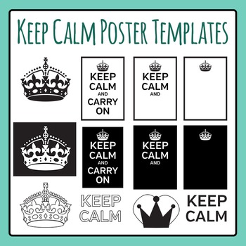 Keep Calm Meme Poster Templates Clip Art Set By Hidesy S