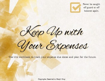 Preview of Keep Up with YOUR Expenses Full Book