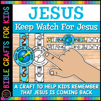 Preview of Keep Watch for Jesus Craft Bible Craft | Watch Jesus Crafts for Sunday School
