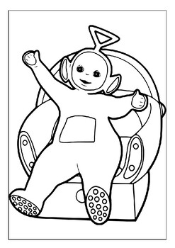 teletubbies tinky winky coloring pages