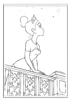 disney the princess and the frog coloring pages