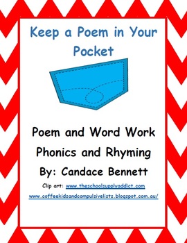 Keep a Poem in Your Pocket Poem and Word Work