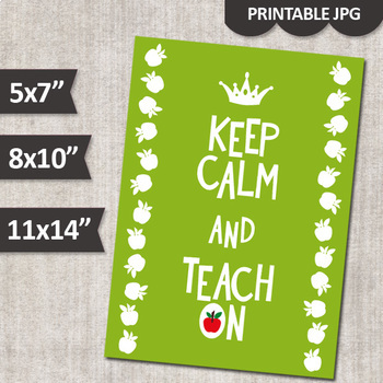 Preview of Keep calm and teach on