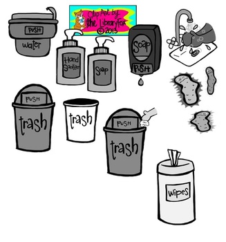 student cleaning clip art