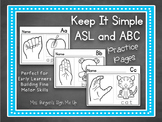 ASL and ABC Practice Pages