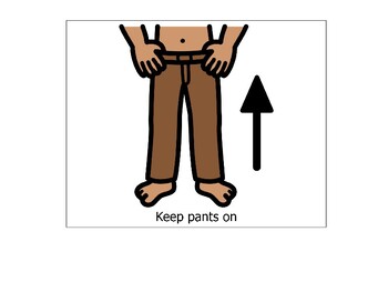 Keep pants on visual by Kenn the SLP | TPT