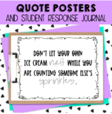 Keep the Quote Posters and Student Journal - Growing Bundle!