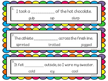 Keeping Cool With Shades Of Meaning By Loving First Grade Tpt