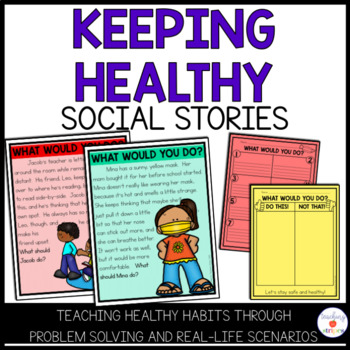 Preview of Keeping Healthy: Social Distancing and Covid-19 Social Stories and Activities