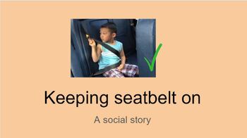 Preview of Keeping Seatbelt On The Bus: A social story
