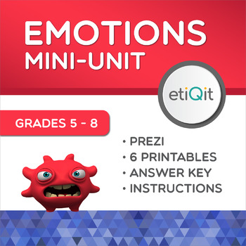 Preview of Mental Health Mini-Unit: Emotion Management | Prezi & Printables
