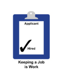 Keeping a Job is Work Student Editable Bundle