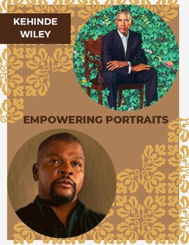 Preview of Kehinde Wiley 12 Page Art Activity Packet Black History Month Independent Work