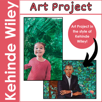 Preview of Kehinde Wiley Art Project Template - Black History Month Art Project