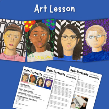 Kehinde Wiley Self-Portrait Art Lesson - Artist Inspired Art Project