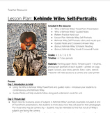Kehinde Wiley Self-Portraits Lesson
