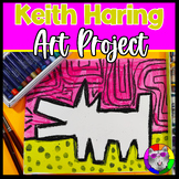 Keith Haring Art Lesson, Dog Artwork, Kindergarten to Grade 3