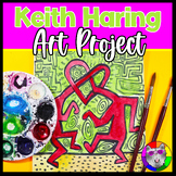 Keith Haring Art Lesson, Friends Artwork Lesson Plan for 3