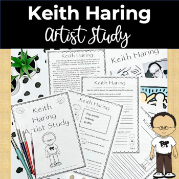 Preview of Keith Haring Famous Artist Study and Close Reading Packet