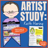 Keith Haring - Famous Artists Fact File and Biography Craftivity