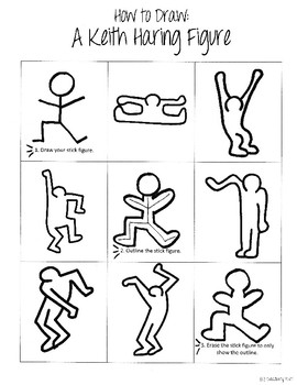 Preview of Keith Haring Figure How To Handout