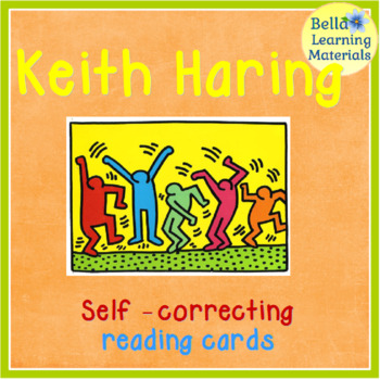Preview of Keith Haring Self - Correcting Art Reading Cards